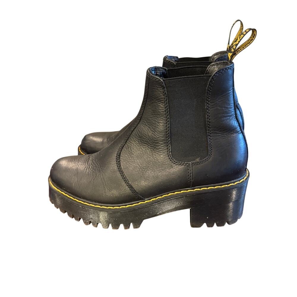 Dr. Martens Rometty Black Leather Platform Chelsea Boots Women’s US 9 EU 41